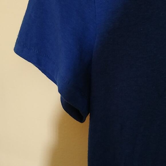 NWT BP navy short sleeve blouse. V-neck Size XS - Picture 5 of 8